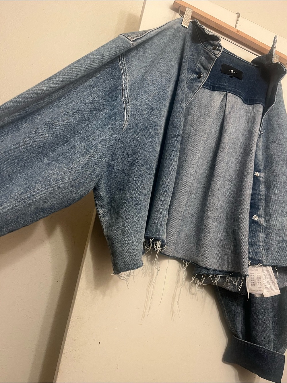 7 For All Mankind Denim Blue Women’s Jeans Jacket